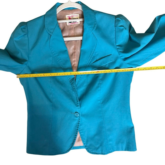 Chorus Line by Ricki’s Vintage 80s Blue Blazer for Women Size XS S Power Suit - Picture 7 of 15